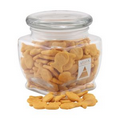 3 1/8" Howard Glass Jar w/ Goldfish Crackers